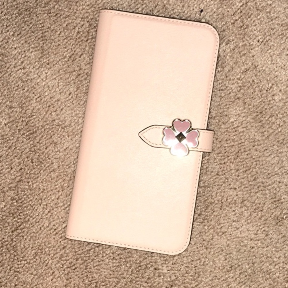 Kate Spade flower hardware wrap folio iphone case